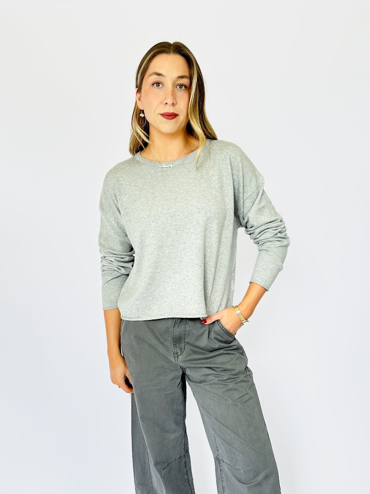 Essentials Long Sleeve Grey