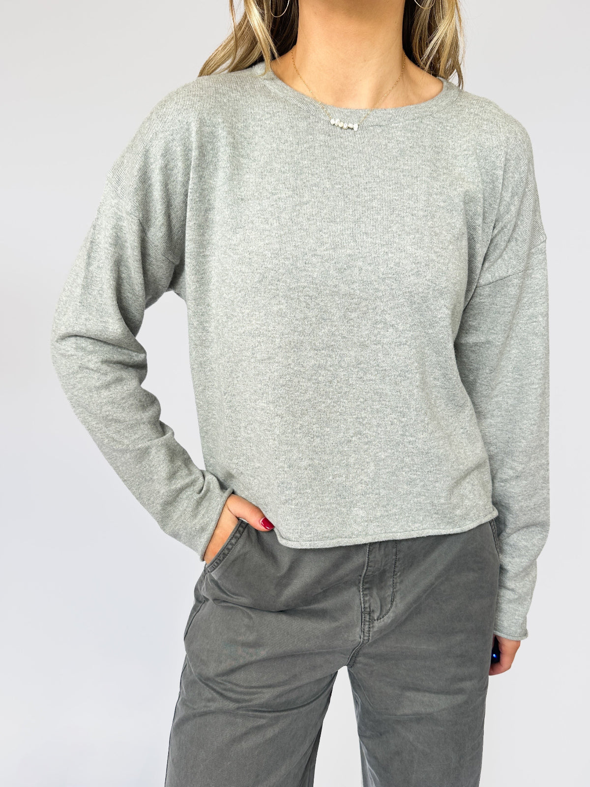 Essentials Long Sleeve Grey