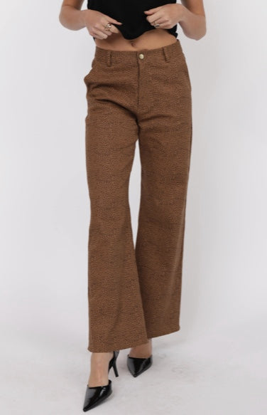 LEOPARD HIGH-WAISTED FLARE JEANS | Jules Street Boutique