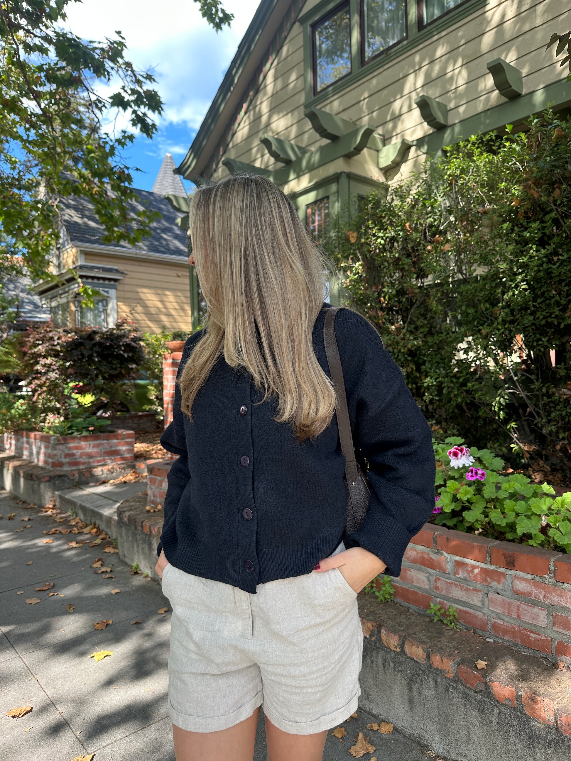 OLIVIA CARDIGAN NAVY | Jules Street Boutique