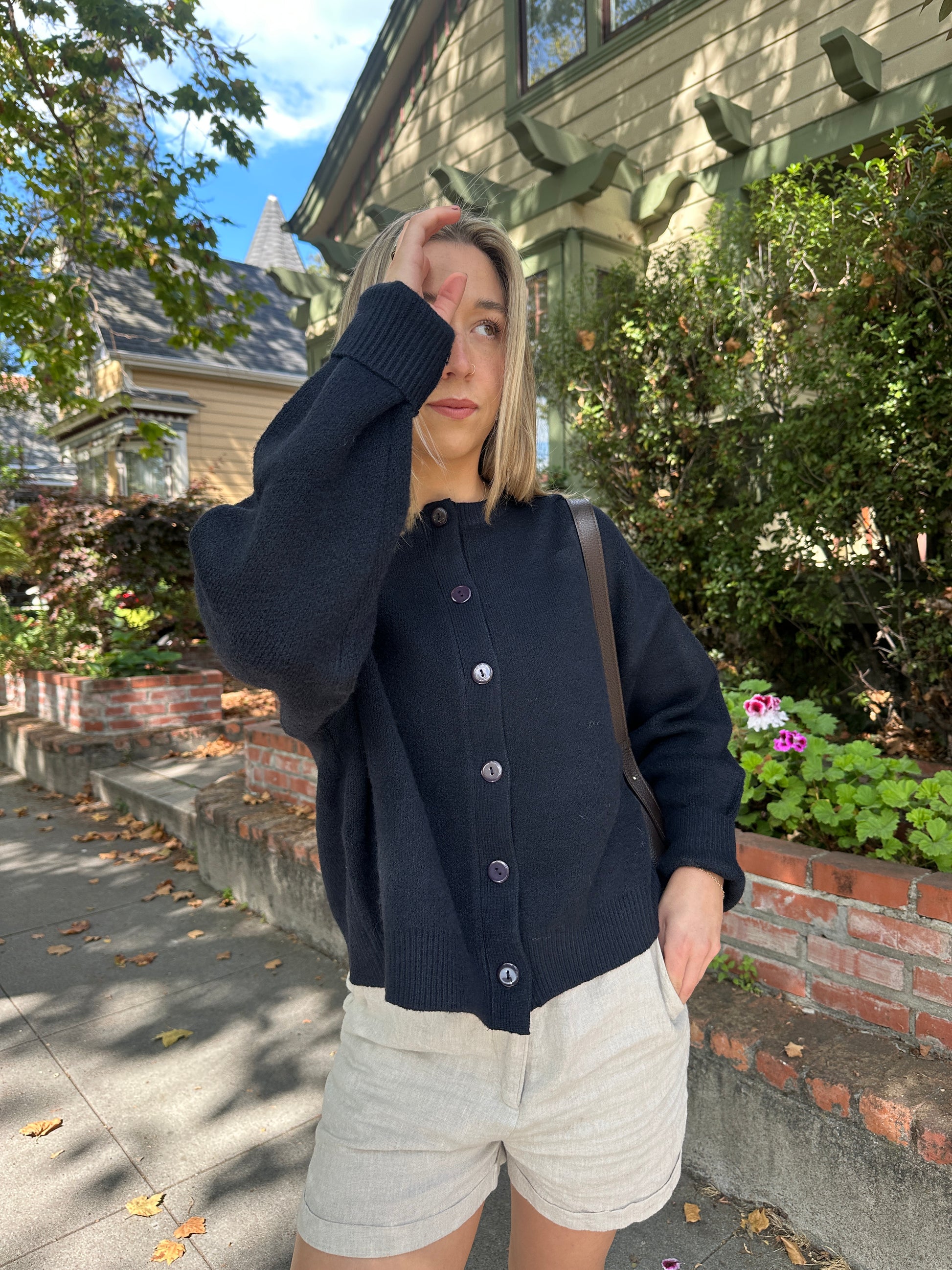OLIVIA CARDIGAN NAVY | Jules Street Boutique