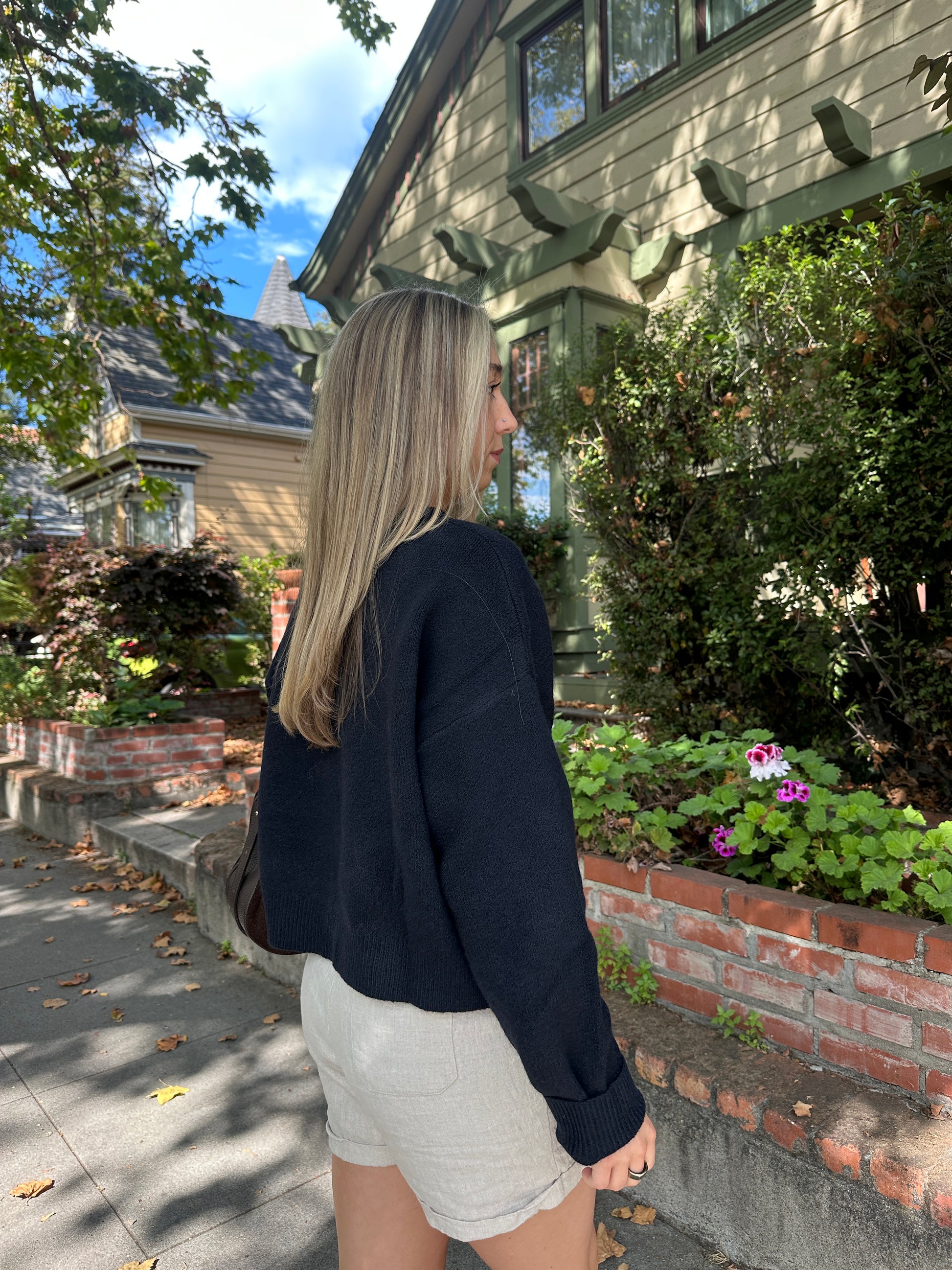 OLIVIA CARDIGAN NAVY | Jules Street Boutique